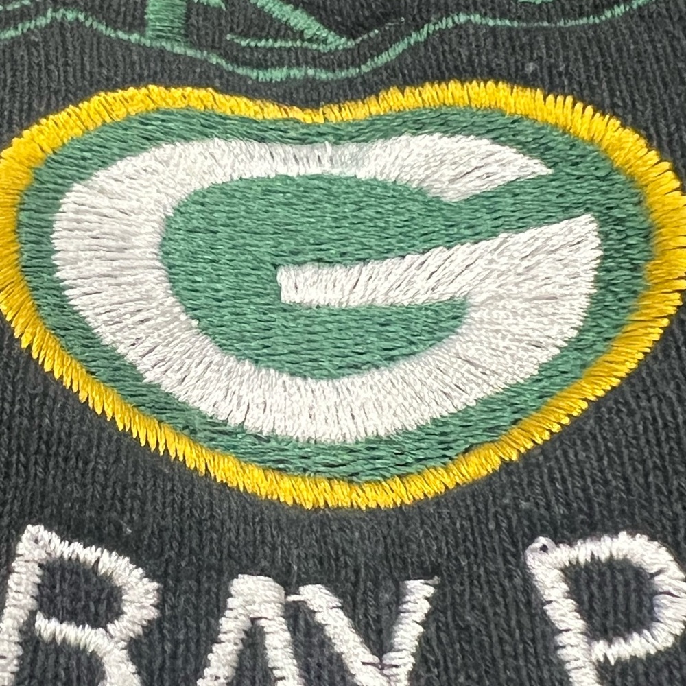 Vtg 90s NFL Green Bay Packers Sweatshirt Super Bowl Champs Youth Pro Player - Picture 3 of 8